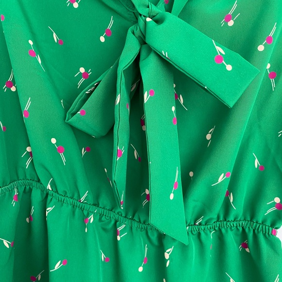 Monteau Green Patterned Dress - Picture 3 of 4